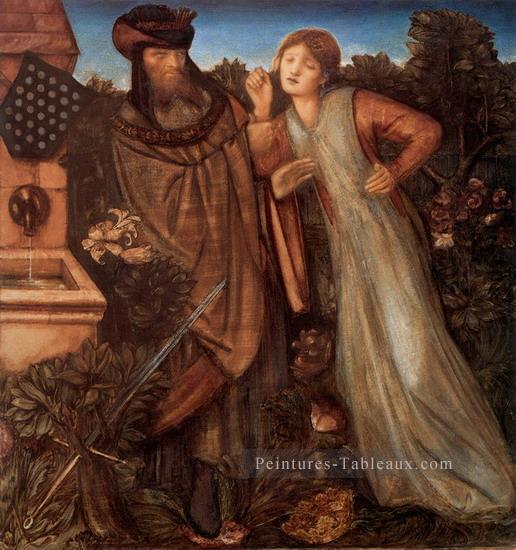 King Mark et La Belle Iseult préraphaélite Sir Edward Burne Jones Peintures à l'huile